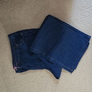 Woman within plus size 26 TALL jeans wide leg